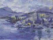 Lovis Corinth Lake Lucerne in the afternoon Spain oil painting artist